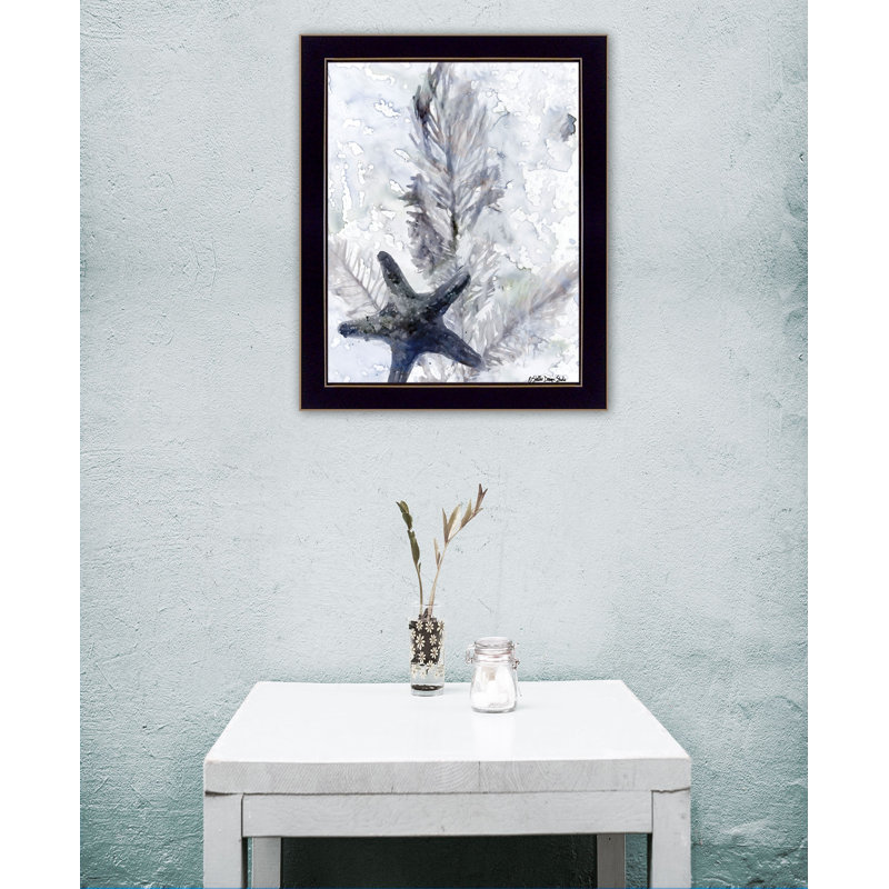 "Ocean Collection 4", impression encadrée, Noir, noir, noir, noir, H 20 po x l 14 po