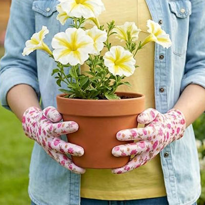 Gants de jardinage 12 paires pour femmes, gants de jardin respirants enduits de nylon et de jardin, gants de jardinage polyvalents, couleur et style aléatoires