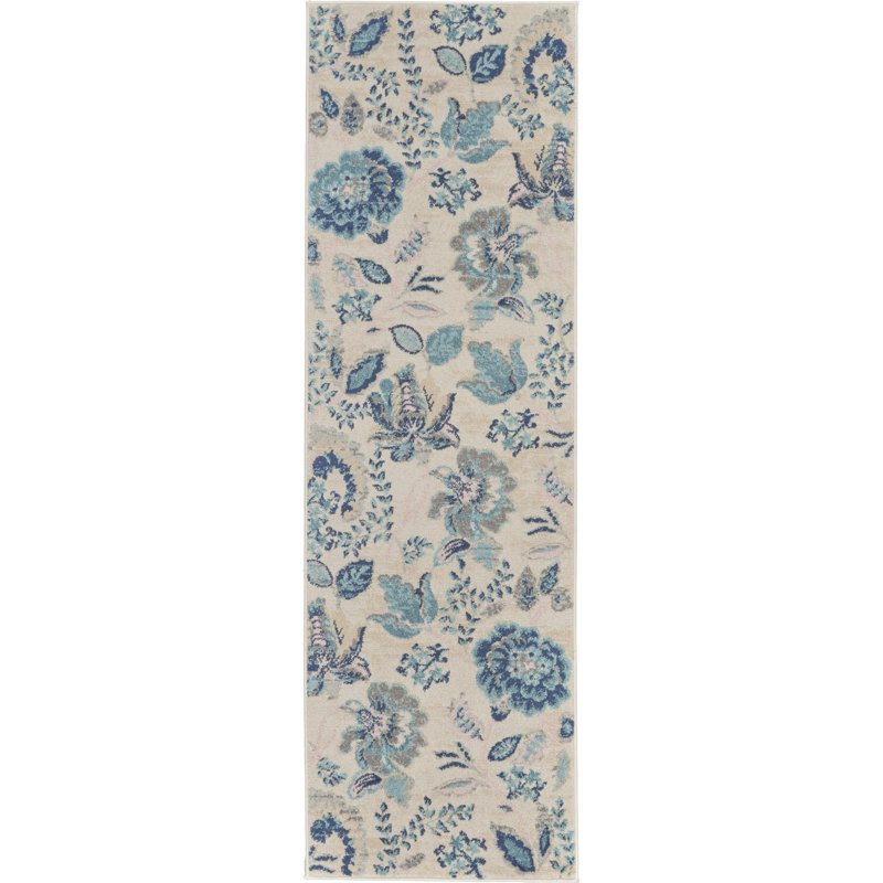 Floral Indoor Rug, Runner 2'3" x 7'3"