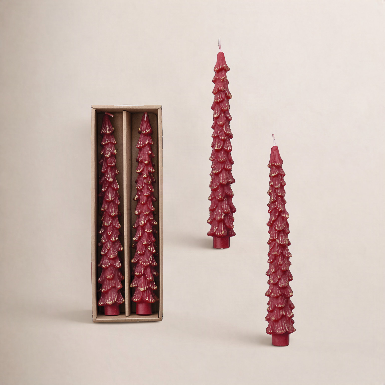 Unscented Tree Taper Candle Set