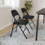 Chaises pliantes avec coussin et dossier rembourrés-967417657
