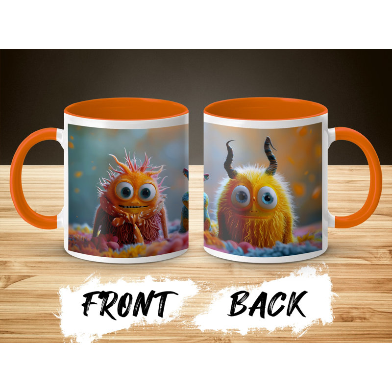 Ceramic Coffee Mug, Orange