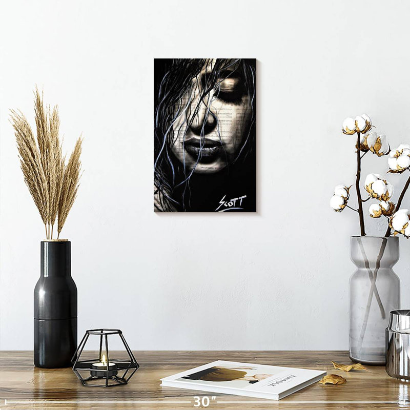 Leisha The Dark, 12" H x 8" W