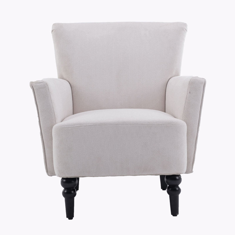 Domari Upholstered Armchair, White Linen
