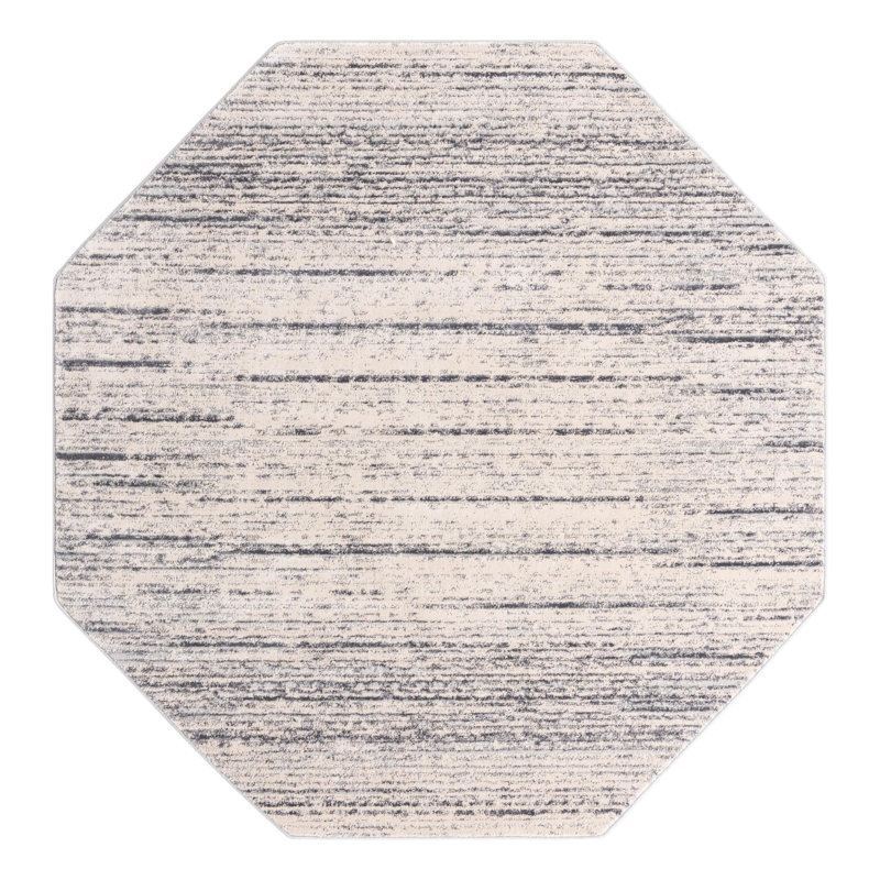 Tapis crème, Octogone 7 pi x 7 pi