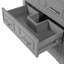 Meuble-lavabo noir élégant avec lavabo en céramique-901538005