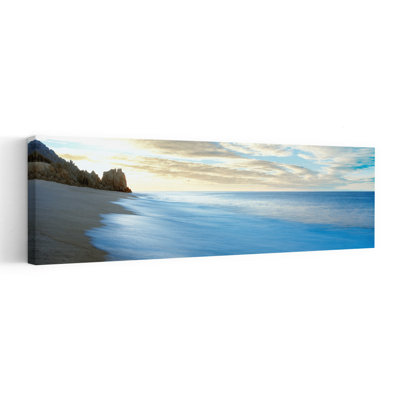 Sunrise over Pacific ocean Lands End Cabo San Lucas Baja California Sur Mexico 1 Piece Wrapped Canvas Panoramic Wall Art