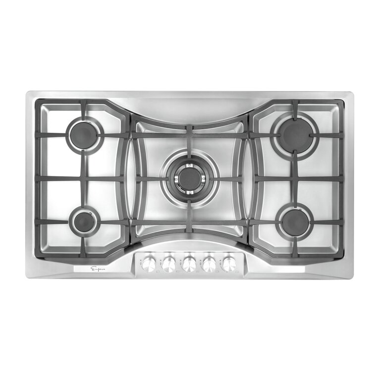 Empava GAS Stove 36-in 5 Burners Stainless Steel GAS Cooktop | EMPV-36GC24