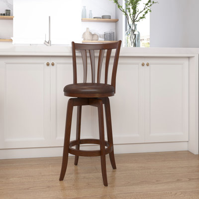 Asharn Swivel Upholstered Counter Stool
