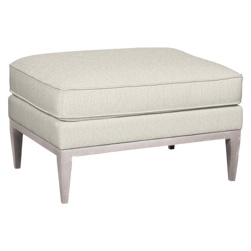 Camilla Ottoman, Dove Gray, Nomad Snow Crypton® Chenille