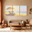 Ensemble de 3 reproductions d'art sur toile-1173420965