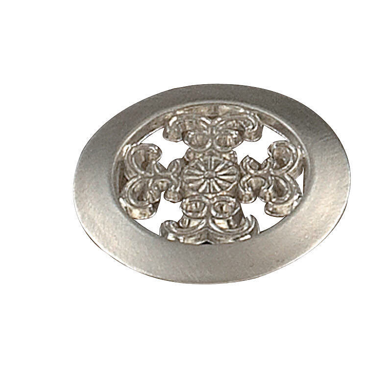 Poignée ronde 1 1/2" de diamètre Expression, Nickel brossé