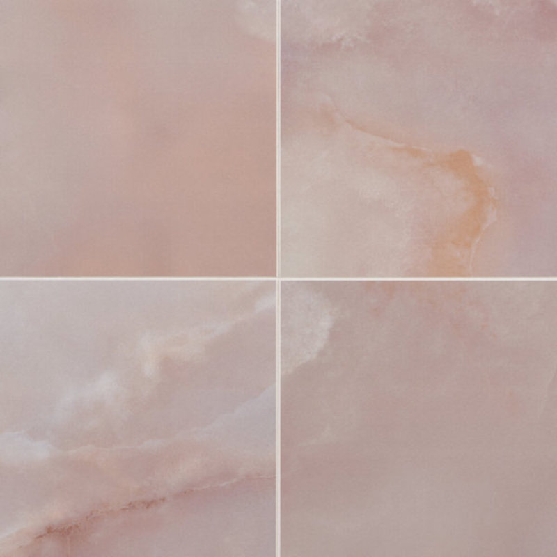 Jewel Onyx 24X48 Polished Porcelain Tile, Coral