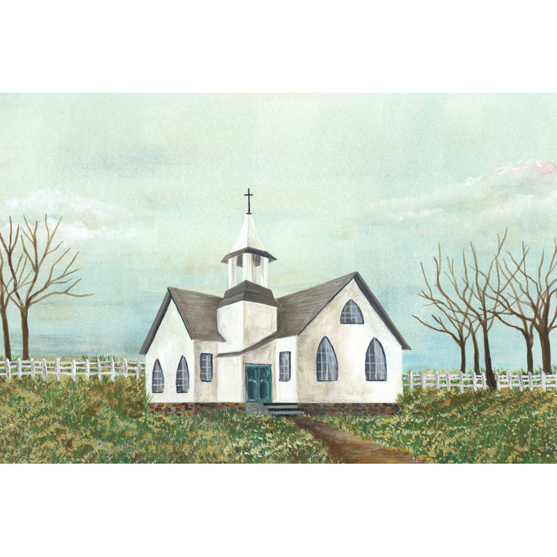 Country Church III, H 8 po x l 12 po