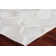 Natural Hide Cowhide Geometric Area Rug in Ivory