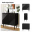 Armoire d'appoint cannelée à 2 portes H 35 po avec tablettes réglables Ayden-1071461188