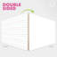 Scribbledo Paquet de 5 tableaux blancs à double face pour tableau effaçable à sec pour enfants