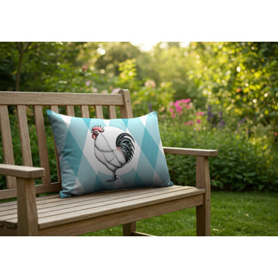 Oreiller réversible intérieur / extérieur Rooster