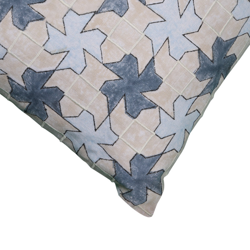 Pinwheels Pillow Cover 20x20 Inch, Blue;Beige