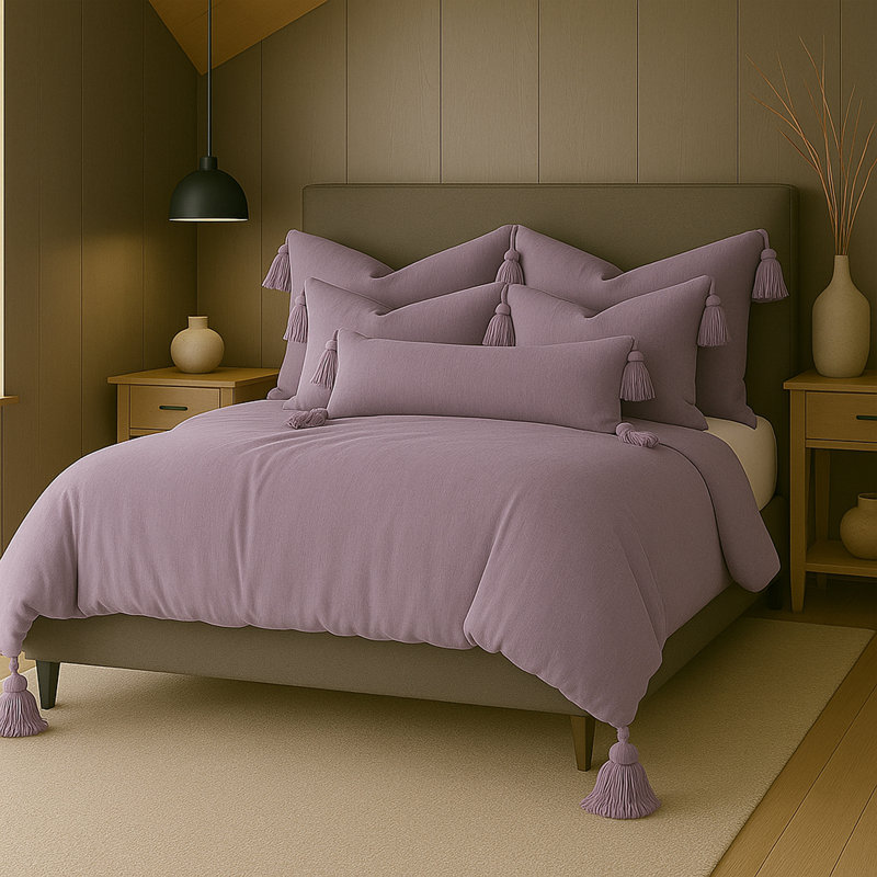 Édredon lilas Elsie, Très grand édredon + 5 pièces supplémentaires 