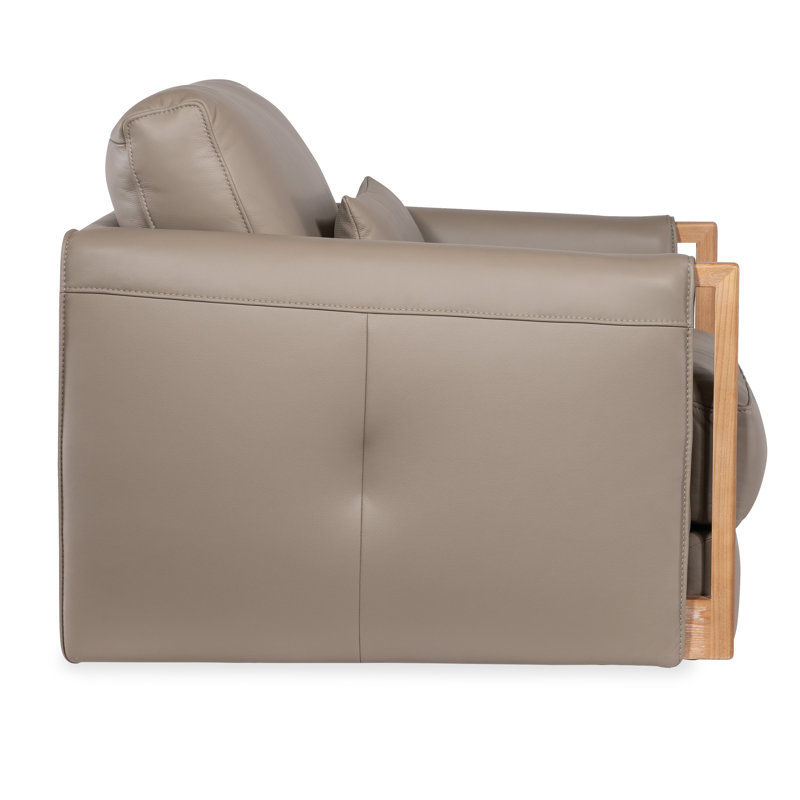 Meridian Leather Swivel Armchair