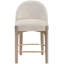 Tabouret de comptoir rembourré en tissu Maud-121555373