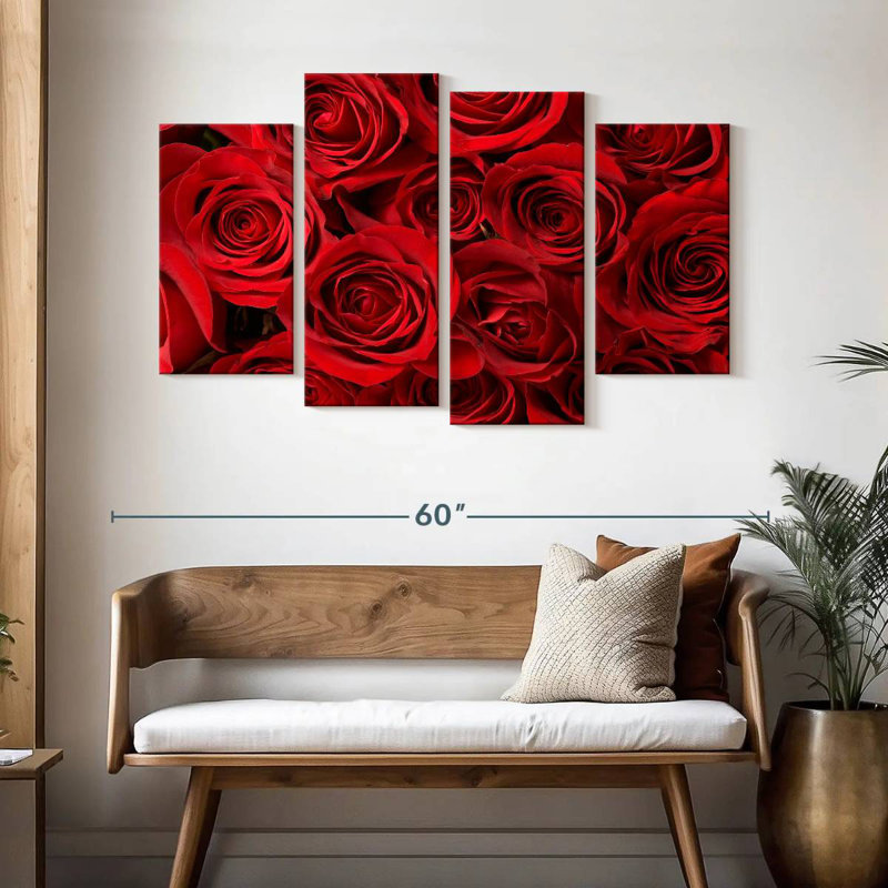 Harnek Red Roses Bouquet, 32" H x 52" W