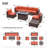 Caydin 6-Person Modular Sectional Seating Group with Fire Pit Table-2066057545-2017880478