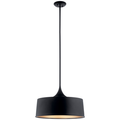 Luminaire suspendu cylindrique à 1 lumière Cathelyne