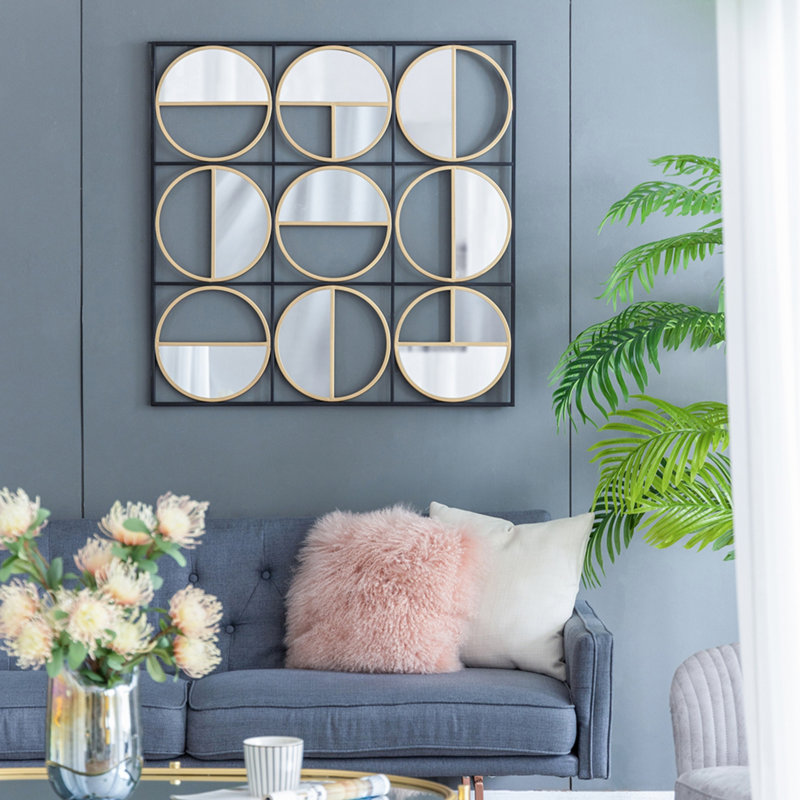 Miroir mural 35,6 po In Eclectic, 35,63 po x 35,63 po