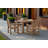 5 Piece Hdpe Outdoor Dining Set For 4 With Square Table (Brown, 5 Piece Square Set)-116478972
