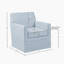 Fauteuil d'appoint à housse