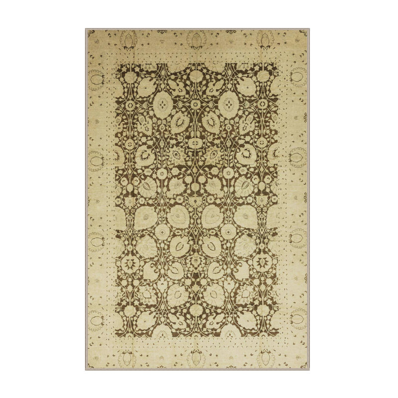Abdalmalik Abstract Indoor Rug, Rectangle 3' x 5'