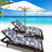 Thickened Outdoor Chaise Lounge Chair Cushion, Soft Memory Foam Filled-1503140832