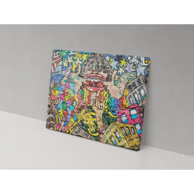 Braces Graffiti - Wrapped Canvas Print