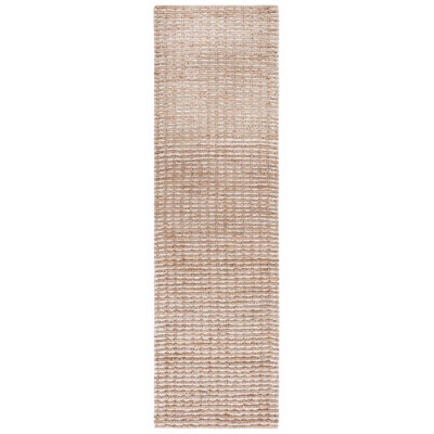 Jamesyn Natural Fiber Hand Woven Jute Striped Rug