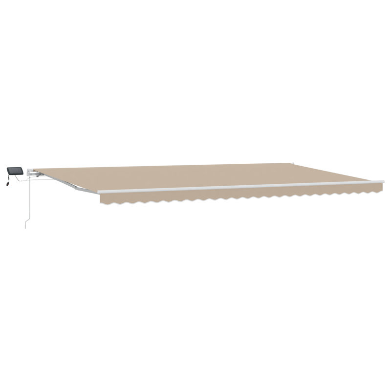 Brayden Studio 600cm W x 300cm D Polyester Cover Retractable Patio Awning