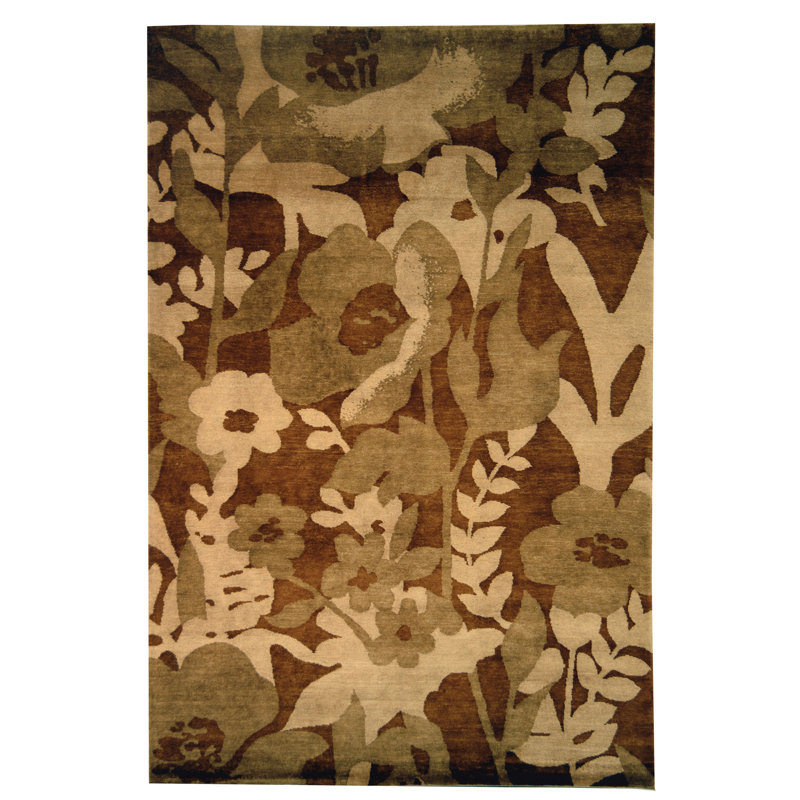 Tibetan Hand Knotted Wool Pile Rug, Rectangle 3' x 5'