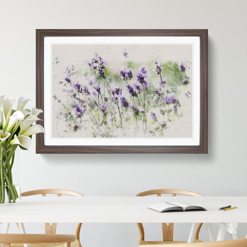 Lavender Vol.1 - Framed Print, Walnut Framed, 48cm H x 65cm W x 2cm D