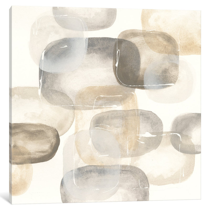 « neutral pierres iv », reproduction d’art sur toile tendue, H 26 po x l 26 po x P 1,5 po, Toile tendue, Pas de tapis