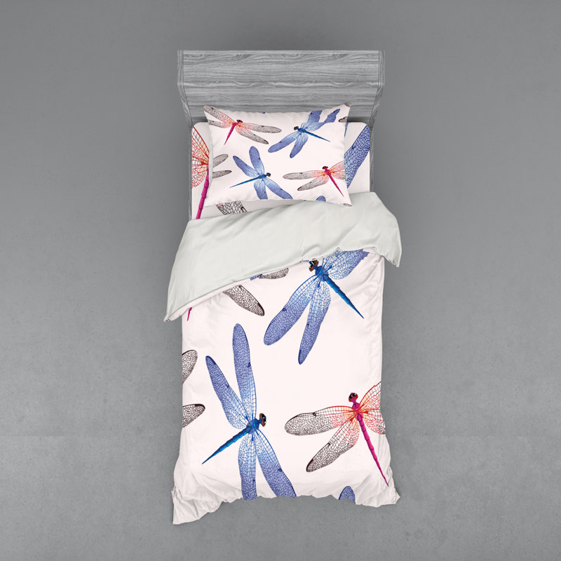 Dragonfly Cottage Americana Polyester Mixed Duvet Cover, Twin XL Duvet Cover + 2 Additional Pieces