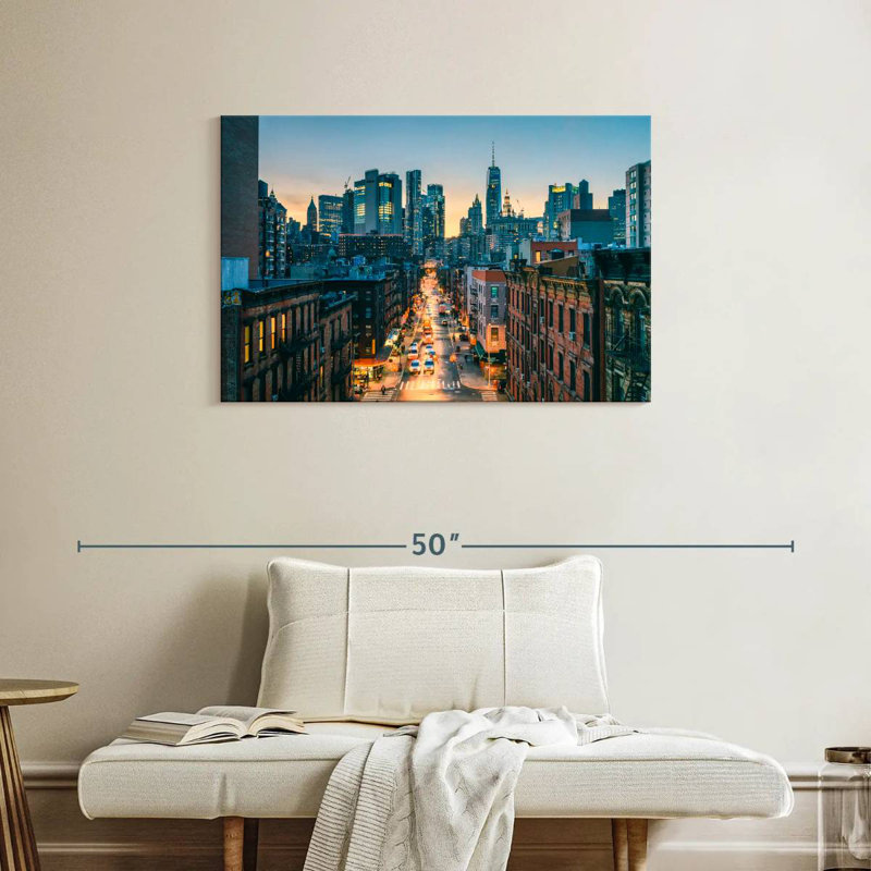Sireci Lower Manhattan Twilight Rush, 24" H x 36" W