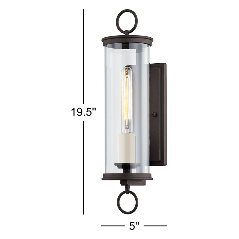 Cleore Aluminum Flush Mounted Sconce, 19.5" H x 5" W x 5" D
