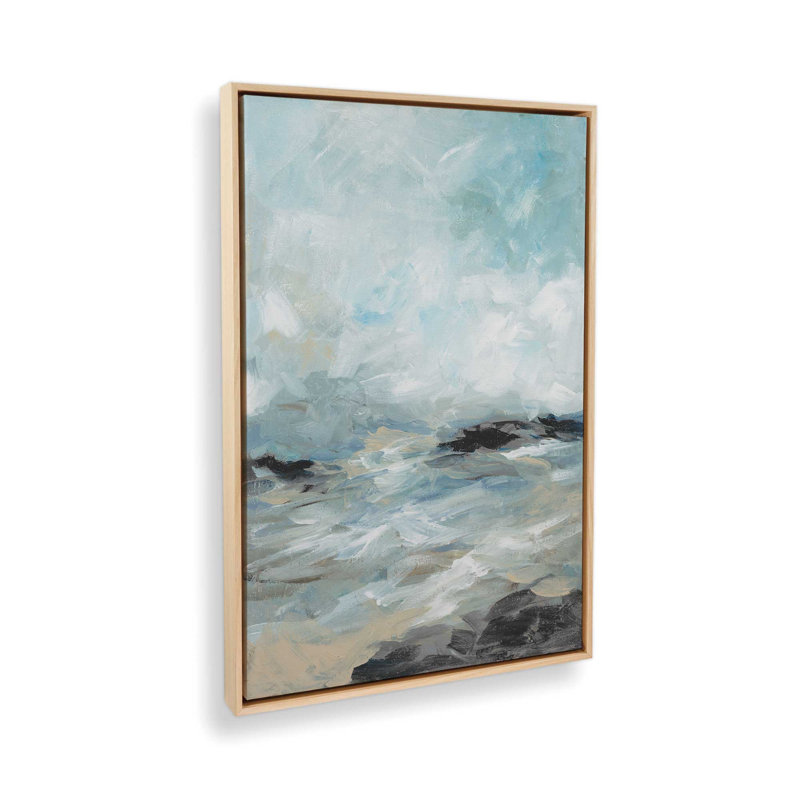 Windswept Waters I, reproduction sur toile dans un cadre, H 18,75 po x l 12,75 po, Érable américain