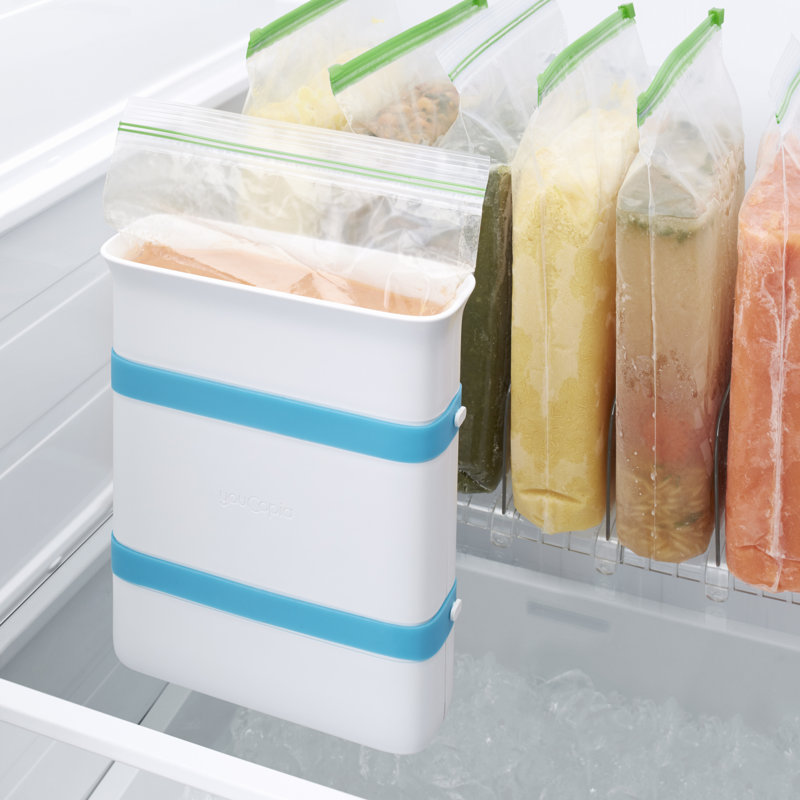 YouCopia® FreezeUp® Freezer Food Block Maker, 6 Cup, Meal Prep Bag Container to Freeze Leftovers