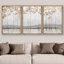 Ensemble de 3 reproductions sur toile