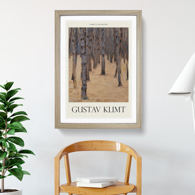 Forest by Gustav Klimt - 1 Piece Single Picture Frame Wall Art