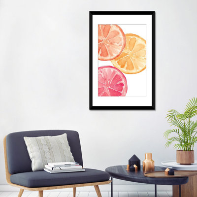«Citrus Slices» par Melissa Selmin - Estampe numérique sur toile tendue avec châssis