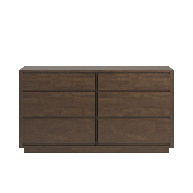Commode 6 tiroirs Ismail, Noyer