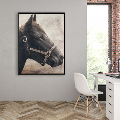 Gallopin le cheval brun, reproduction sur toile